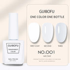 1pc 15ml Milky Jelly Nude Gel Nail Polish Transparent Colors Sheer White Pink Gel Nail Kit For Salon 68 Color