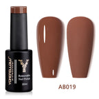 YOKEFELLOW 10ml Jelly Nude Gel Nail Polish High Quality Translucent Pink Nail Gel Varnish Soak Off UV Gel Polish Long Lasting