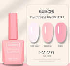 1pc 15ml Milky Jelly Nude Gel Nail Polish Transparent Colors Sheer White Pink Gel Nail Kit For Salon 68 Color