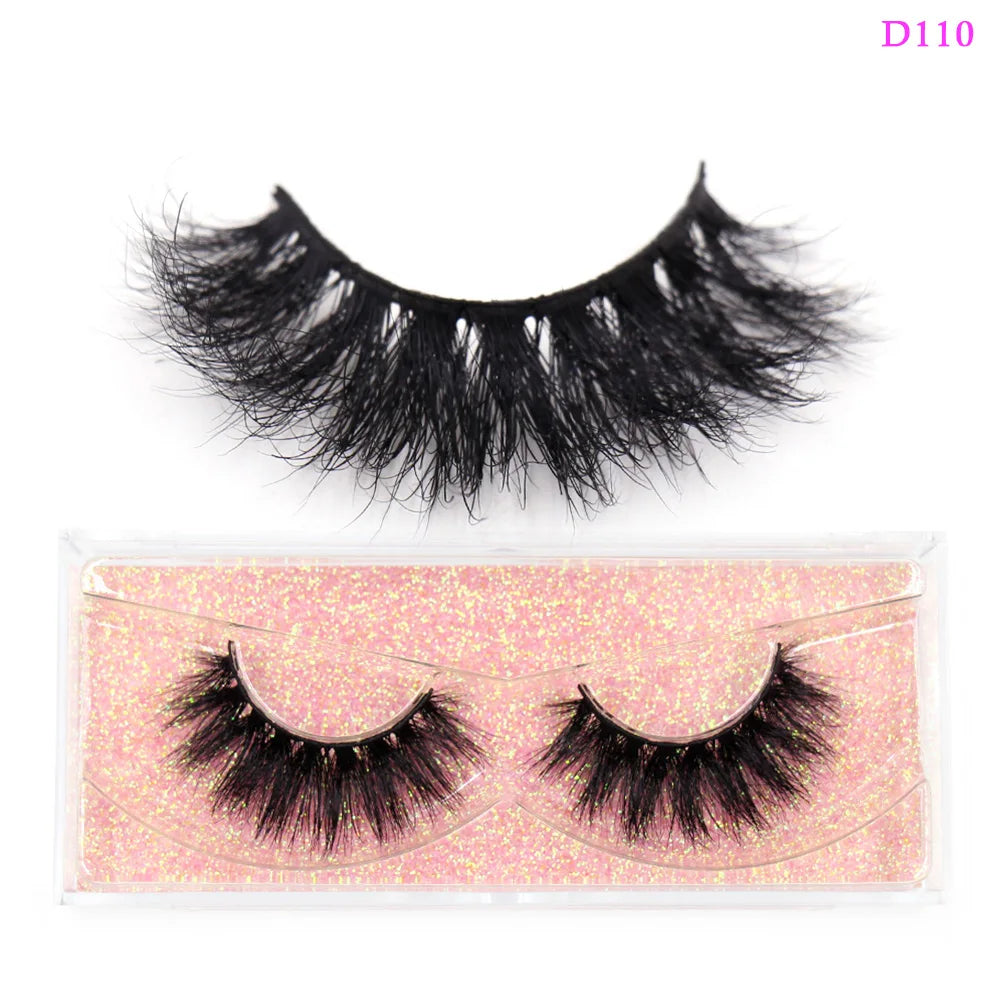 False Eyelashes 3D Mink Lashes Soft Fluffy Natural Long Fake Lashes Full Stripe False Eyelash Volume Eye Lashes for Makeup D101