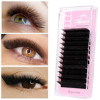 Aguud L M Curl 8-15m Individual Eyelash Extension Classic Lashes Extensions Trays Wholesale Matte Black Soft Mink Faux Eyelashes