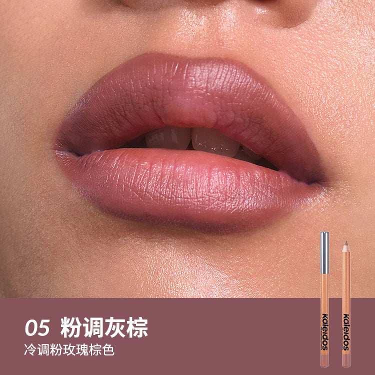 Kaleidos Makeup Lip Liner,High Pigmented Lip Stick Pencil for Shaping Sculpting Lips,Velvet Matte Finish,Vegan Cruelty-Free
