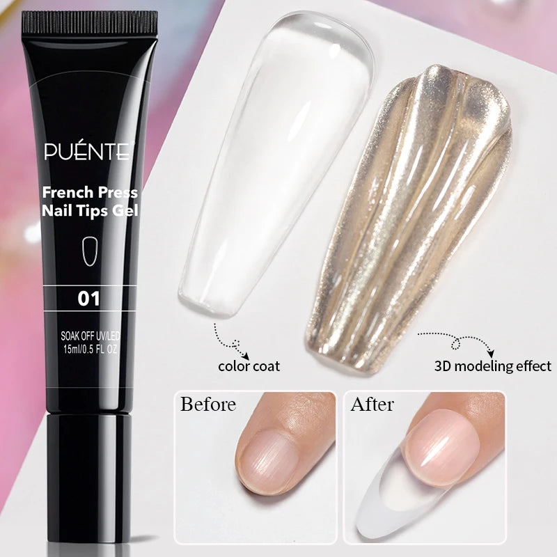 5ml Golden Silvery Metallic Painting Liner Gel Polish Chrome Mirror Effect Semi-Permanent Varnish For Stunning French Nail Art