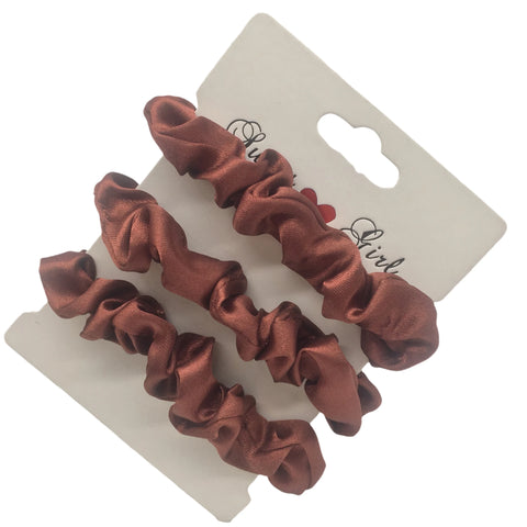 3/5/6Pcs Elegant Ponytail Holder Rubber Band Elastic Hairband Hair Accessories Silk Satin Scrunchies Women Solid Color Hair Rope