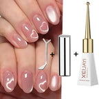 3pcs Pink Cat Eye Gel Nail Polish & Magnet Tools Set 1ja(0.34oz ) Magnetic Cats Eye Nail Gel UV Semi-permanent Varnish Nail Supp