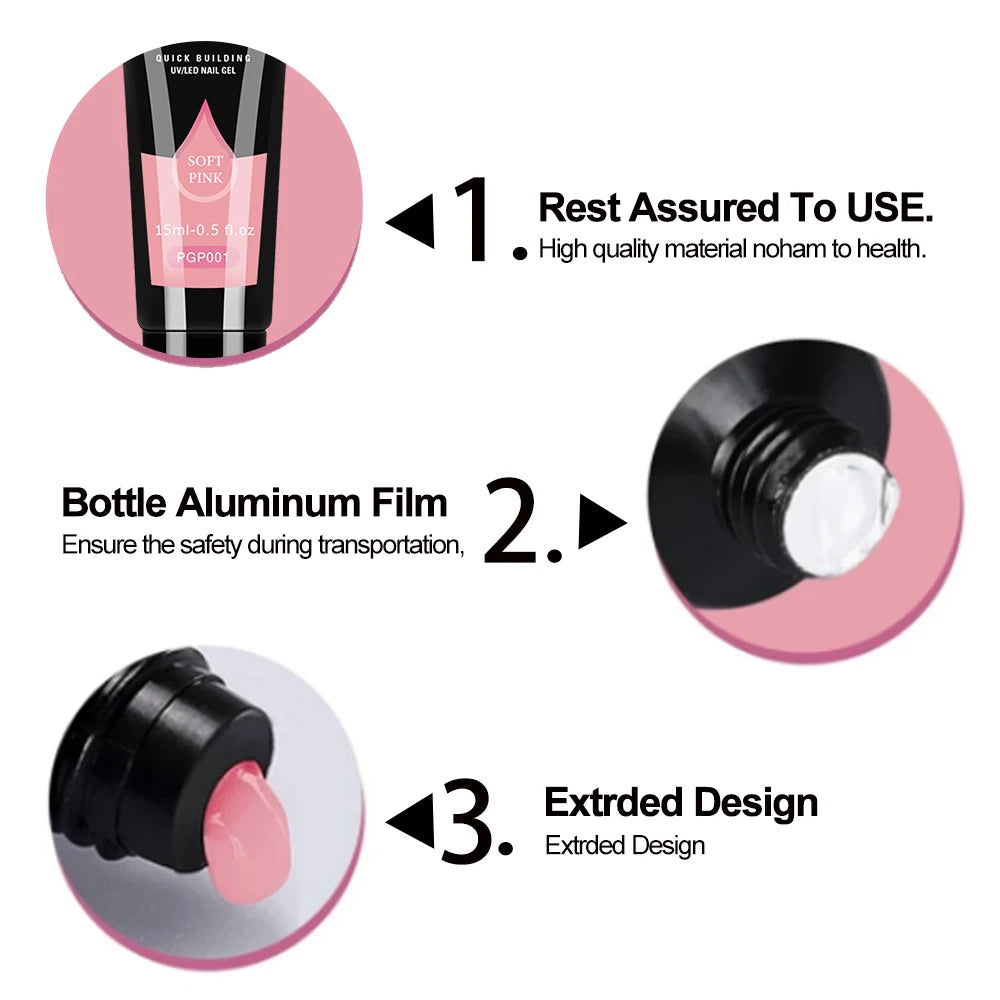Limegirl Semi-Permanent  8ml Nail Gel Polish Kit With USB UV Lamp Soak Off Base&Top Coat Varnish Manicure Set  for Nails Salons