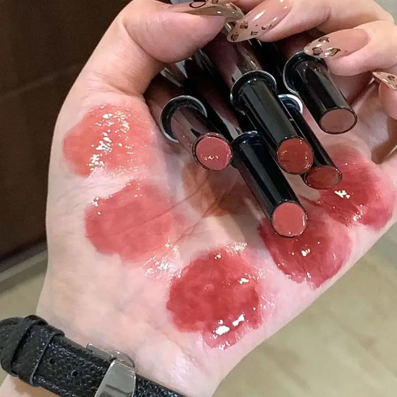 Mirror Jelly Lipstick Lasting Moisturising 6 Colors Water-light Lip Gloss Waterproof Pink Lip Tint Korean Makeup Women Cosmetics