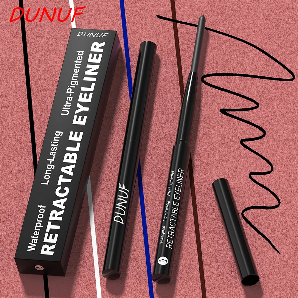 Waterproof Matte Blue Eyeliner Gel Pencil Ultra-fine Smooth Quick Dry Non-Smudge Easy Wear Black Brown White Eyeliner Pen Makeup