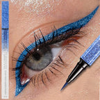 6 Color Diamond Shiny Eye Liner Eyeshadow Waterproof Quick-dry Silver Gold Metellic Pearlescent Liquid Eyeliner Makeup Gilfts
