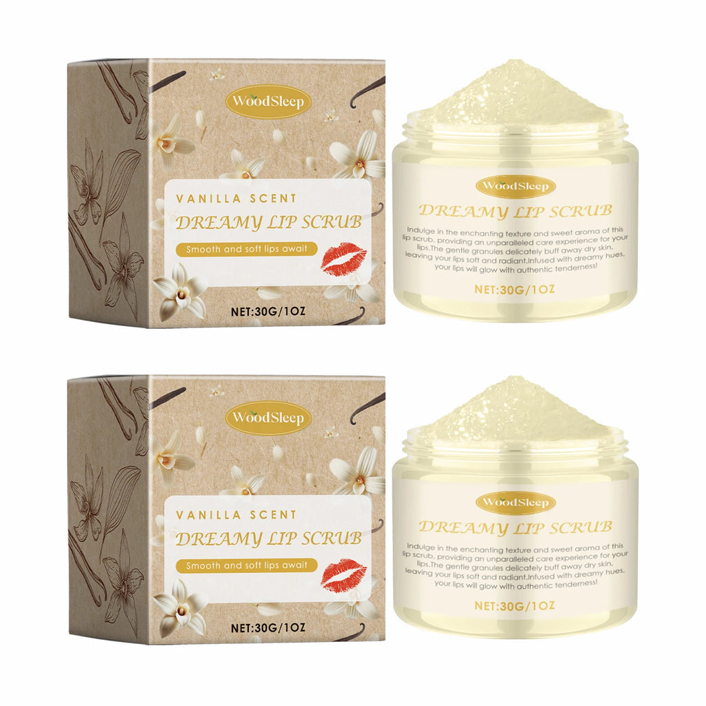 Coconut Vanilla Lip Scrub Exfoliating Even Lip Color Remove Dead Skin Repair Chapped Lip Deep Moisturizing Plump Lip Skin Care