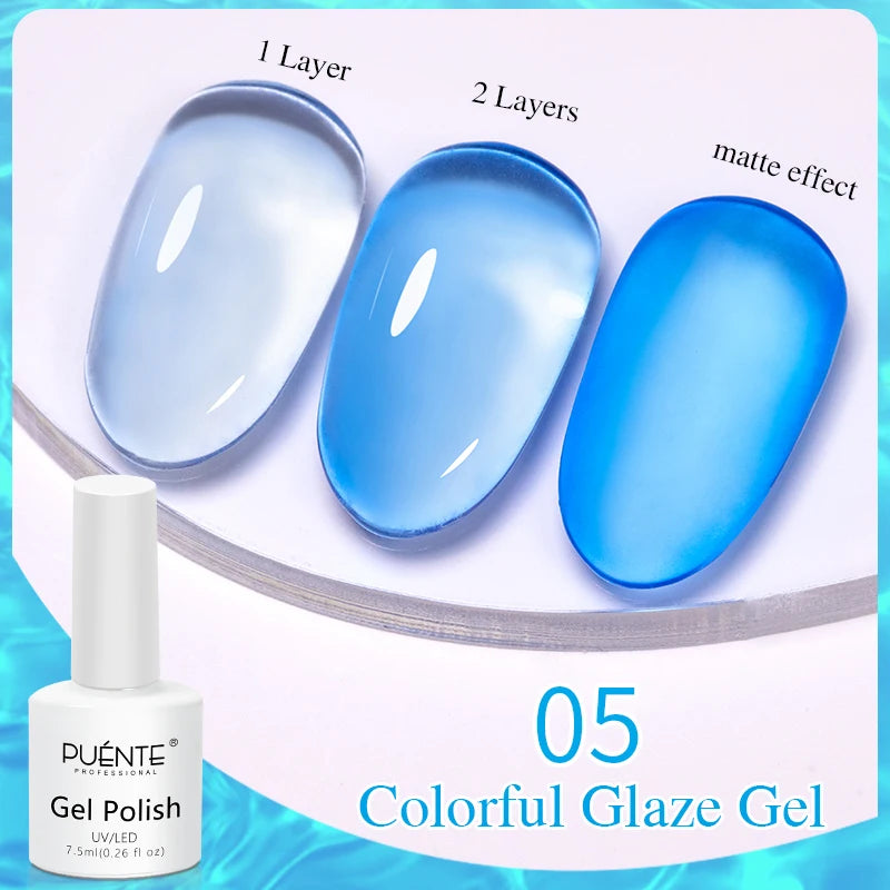 PUENTE 7.5ML Sparkling Pinkish Purple Laser Cat Magnetic Gel Nail Polish Holographic Rainbow Effect Soak Off UV Nail Art Varnish