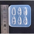 Cake Cream Lace Heart Silicone Nail Mold Sweet Y2K Nail Art Decorations Template DIY Design Transparent Manicure Stencils 1