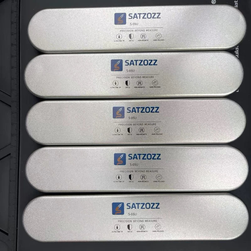 SATZOZZ S-05U Ultra-Fine Precision Tweezers 304 Stainless Steel Non-Magnetic Micrometer Tip