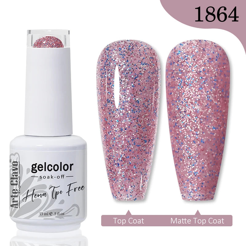 Arte Clavo Hema Free TPO Free Nail Gel Polish Nail Supplies Vernis Semi Permanent Nail Art Manicure Soak Off UV Gel Nail Varnish