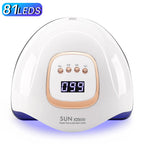 UV LED Nail Lamp 380W Nail Curing Lamps For Home Salon Powerful LED Drying Lamps For All Gel Polish Professional Nail Equipment