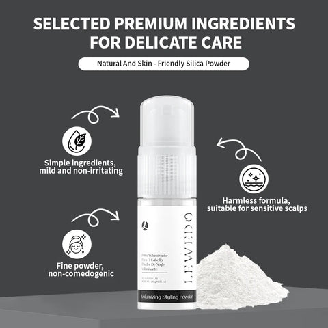 Lewedo Hair Styling Powder Increase Volume Capturing Modeling Hairstyles Long-Lasting Texture Powders Spray Unisex ﻿