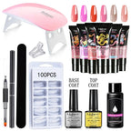 Poly Nail Gel Set 6W LED Lamp Full Manicure Set Vernis Semi Permanent Quick Extension Nail Kit Gel Set For Nails Tool Kit