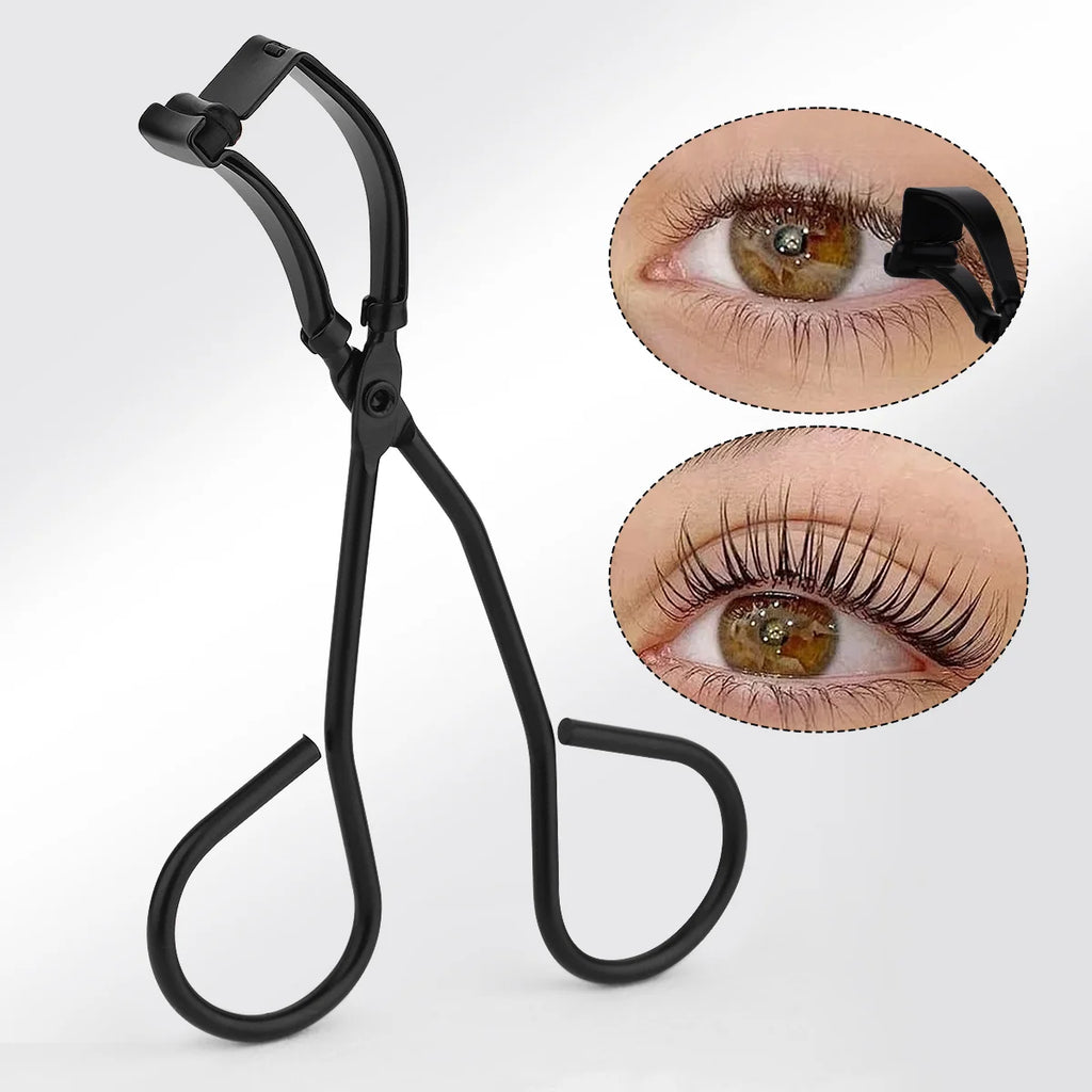1PC portable eyelash curler, stainless steel wide-angle eyelash curler, used for eyelash curling and extension