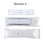 50Pc Disposable Eyebrow Design Stencil Eyebrow Tint Airbrush Auxiliary Sticker For Brows Shaping With Single Eyebrowstype Option