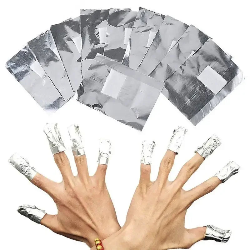 Professional Grade Nail Polish Remover Foil Wraps - 100pcs Thickened Cotton Swabs