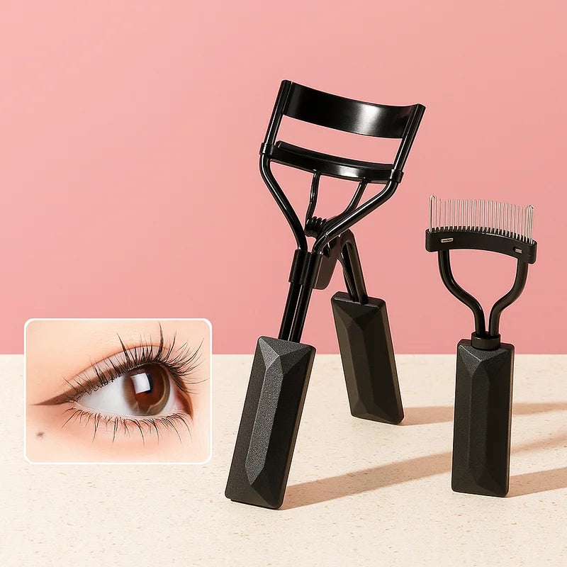 1 2 3 Pcs Eyelash Curler Set Stainless Steel Eyelash Comb Curling and Shaping Tool Makeup Accessories Beauty Kit