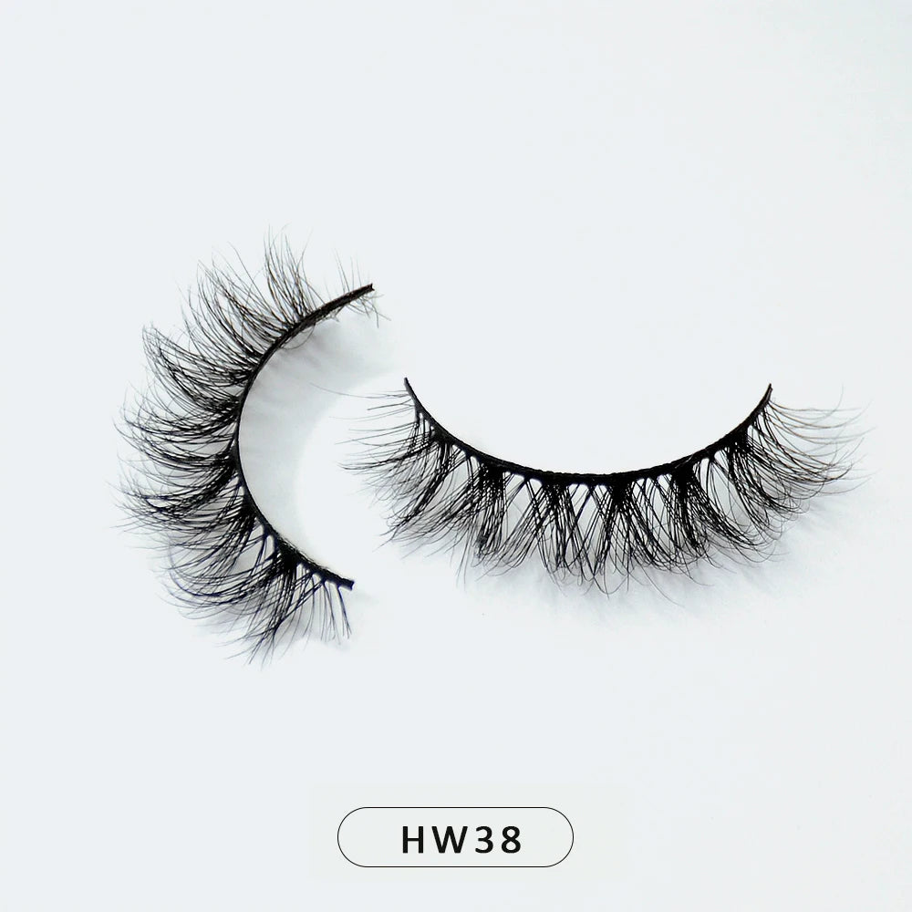 Dropshipping Wholesale Natural Wispy 3d Mink False Lashes Makeup Mink Fake Eyelashes With Soft Band Make-up For Women