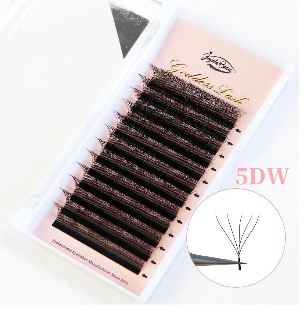 Goddess W3D 4D 5D 6D Eyelash Extension W Style Faux Mink Natural Soft Bloom Lash Automatic Flowering Premade Fans Volume Eyelash