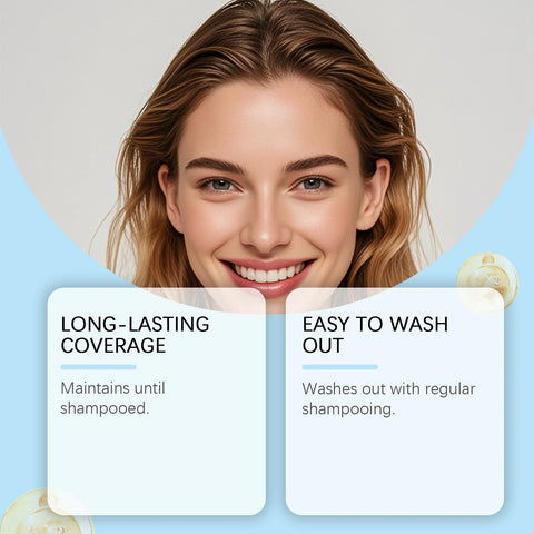 Temporary Hair Coloring Spray One-Time Hair Color Covering White Gray Hair Hairline Dye Lasting Coloring Black Hair Dye Spray