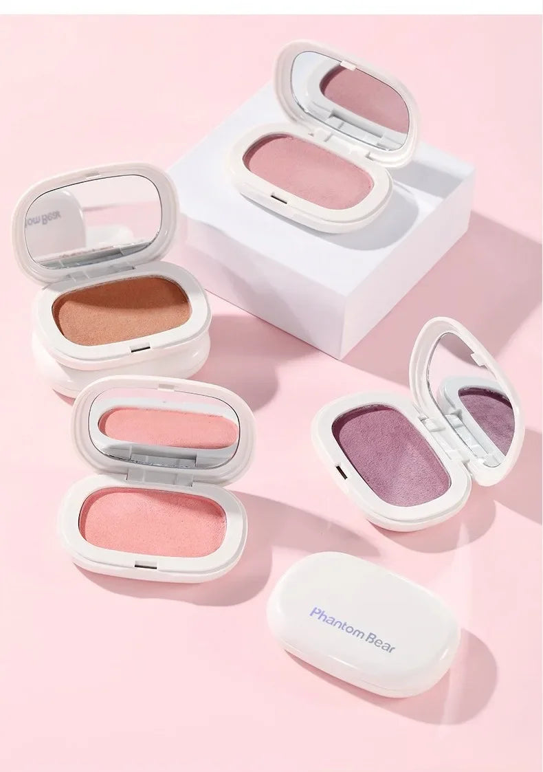 Face Blusher Matte Natural Cheek Tint Brighten Face Contouring Waterproof Cosmetics Blush Powder Soft Female Makeup 1pcs Blusher