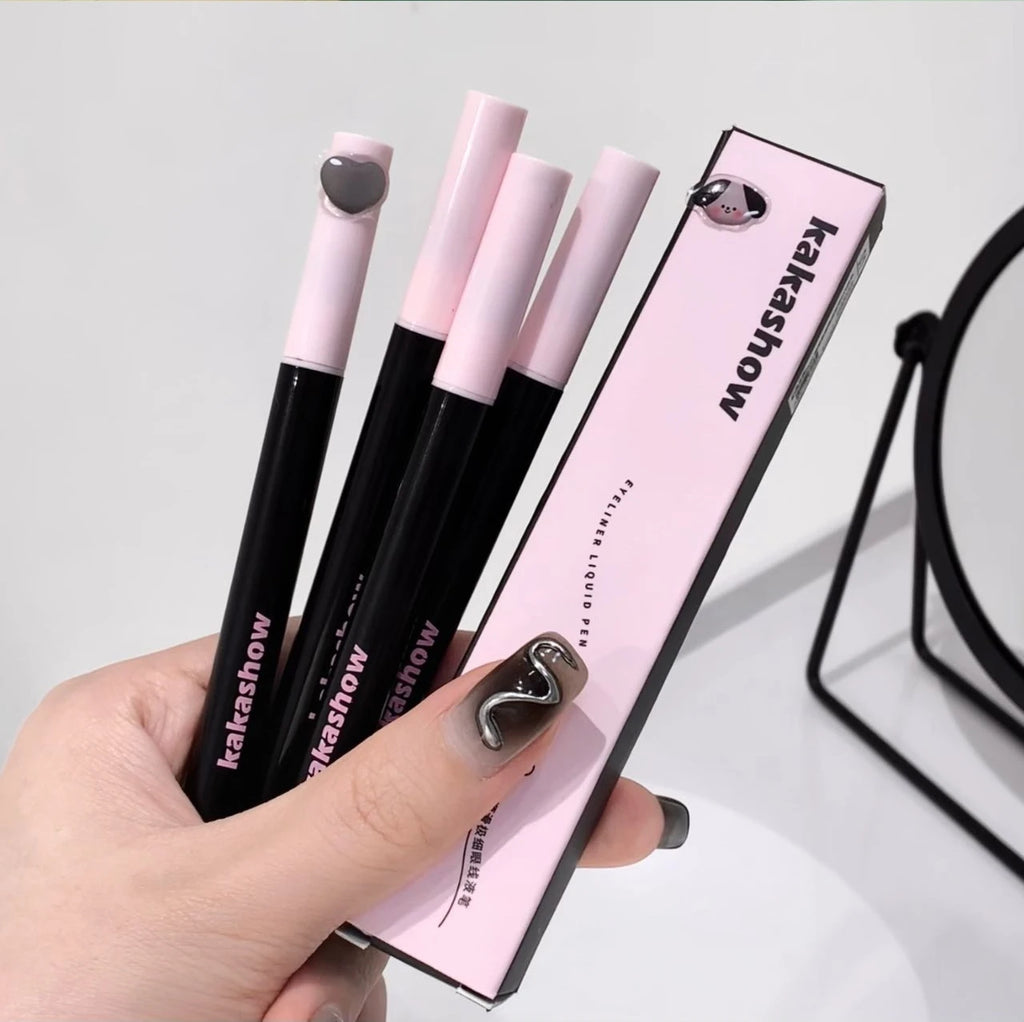 0.05mm Eyeliner Liquid Pen Matte Smooth Quick Dry Waterproof Ultra-thin Eyeliner Lower Eyelash Pen Non Smudging Korean Makeup