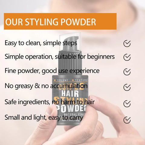 GOIPLE Hair Styling Powder Increase Volume Capturing Modeling Hairstyles Long-Lasting Texture Powders Spray Unisex