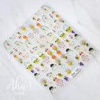 3D Nail Art Stickers  Translucence Moon/Star/Cloud Ultra-thin Nail Decals 3d Self-Adhesive White Cloud Moon Star Kawaii Sliders