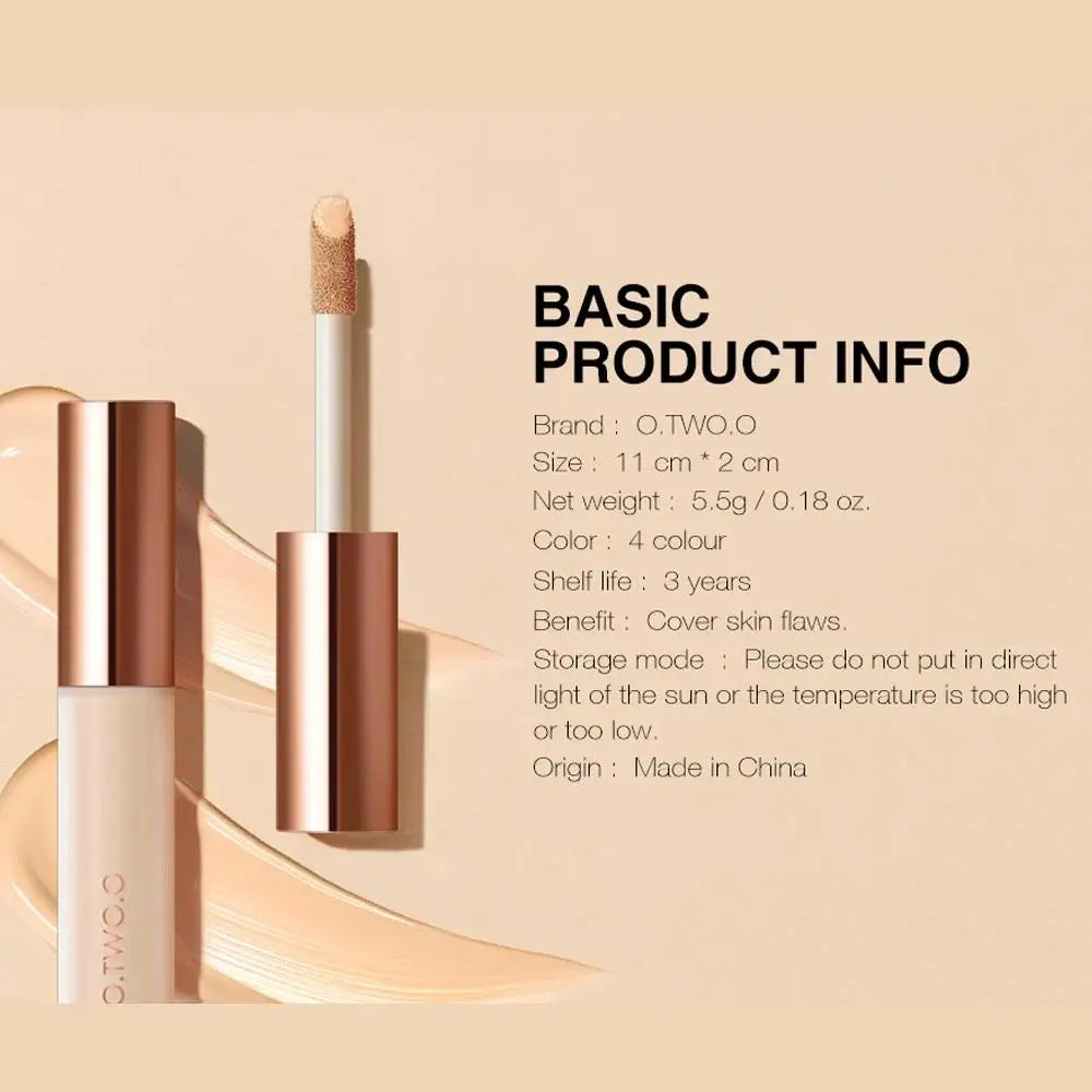 Long Lasting Waterproof Face Concealer Full Coverage Liquid Makeup For Dark Circles Eye Brightening Base Cosmetics
