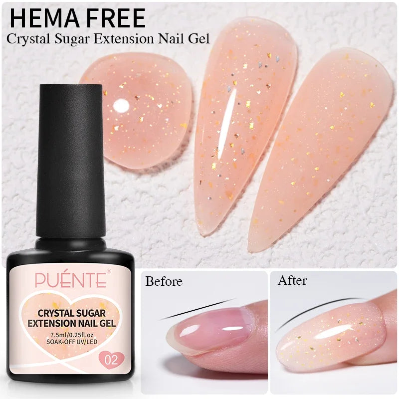 PUENTE 5ml Metallic Painting Liner Gel Polish Bright Mirror Effect Semi-Permanent UV Nail Varnish For Stunning French Nail Art