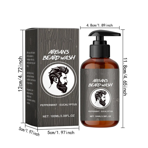 Beard Cleansing Shampoo Softens Beard Deep Cleansing Men'S Shaving Gentle Cleansing Shaving