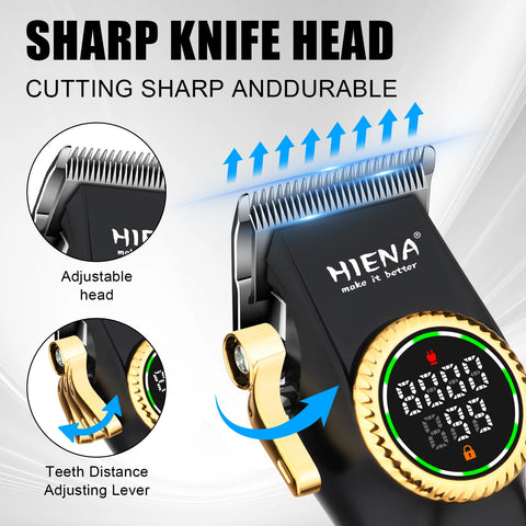 HIENA Hair Cutting Machine USB Rechargeable Hair Clippers for Men Set for Barber Men Trimmers Ideal for Home Electric Shaver