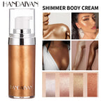Liquid Highlighter Makeup Smooth Shine Shimmer Glitter Body Highlighter Liquid Cream Foundation Long Lasting Body Cosmetics