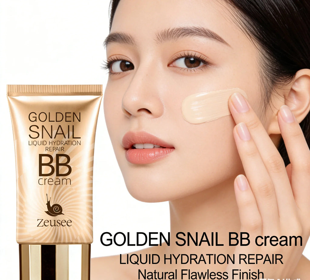 Golden Snail Hyaluronic Acid BB Cream, Moisturizing Face Makeup Foundation, All Skin Tones, Medium Coverage
