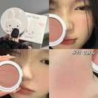 Monochrome Blush Palette Matte Peach Rouge Cute Bunny Rose Red Cheek Tint Blusher Powder Natural Face Contouring Shadow Makeup