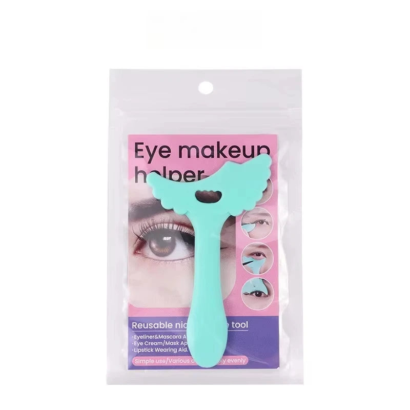 Wholesale Multi-functional Eyeliner Stencil Wing Tips Silicone Eyeliner Aid Drawing Lipstick Wearing Aid Reusable Makeup Tools