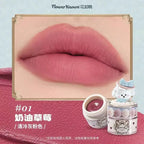 Flower Knows Strawberry Cupid Lipmud Cake Lipstick Velet Matte Lip Cream Soft Mist High CoverageMakeup Smooth Preventing Fading