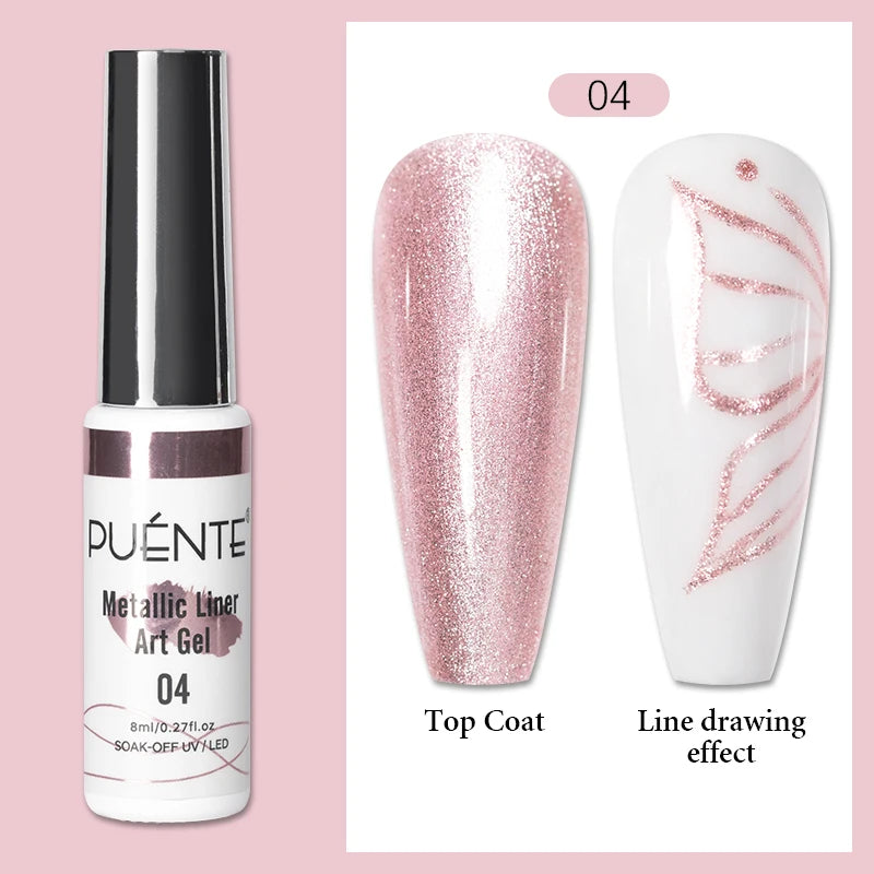 PUETNE 7.5ML Amber Moonlight Cat Magnetic Gel Nail Polish Winter Nails Jelly Glass Cat Eye Soak Off UV Semi-Permanent Varnish