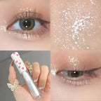 Liquid Eyeshadow Highlighter Waterproof Ultra Shiny Long-lasting Sheet Monochrome Glitter enhances silkworm eyeshadow
