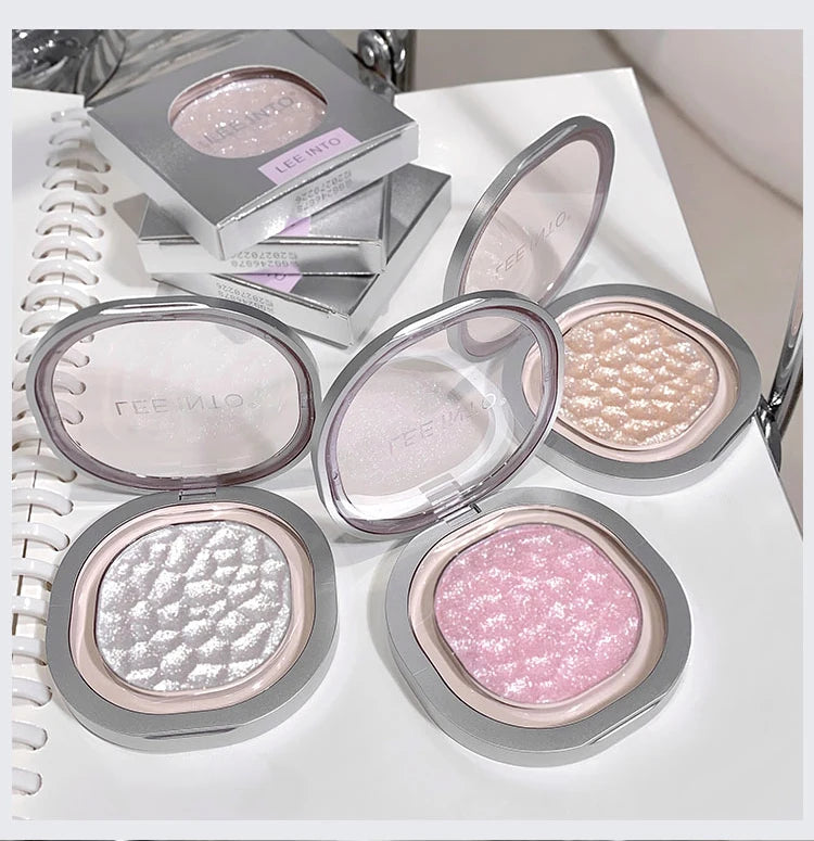 LEEINTO color-glowing high-gloss powder pearlescent powder brightens up the make-up eye shadow disc