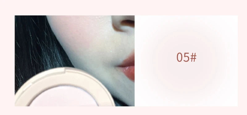 HerorangeHR402 Serbuk Serbuk Monokrom Kalis Air Panjang Tahan Lama Plat Peach Orange Kabus Lembut Lembut Matte Semulajadi Blush