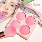 Smart 4-Color Matte Blush Palette – Natural Glow, Easy to Blend, Lightweight Cheek Color for Nude Makeup & Festival Looks