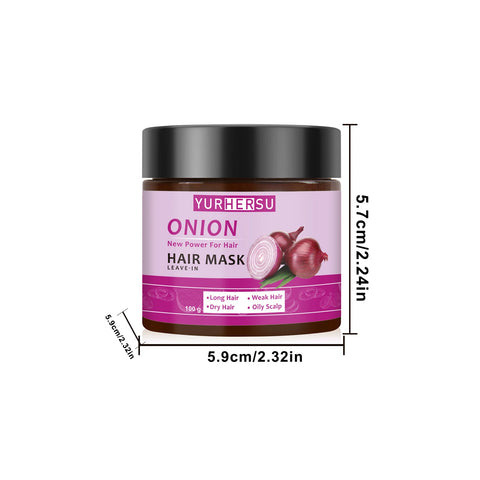Onion essence deep nourishing wash free hair mask can naturally repair dry and damaged hair
