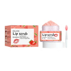 Strawberry Lip Scrub Gentle Repair Chapped Lips Deep Moisturizing Nourishing Improve Dryness Honey Orange Lip Care Exfoliator