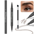 Curved Eyebrow Pen - Eyebrow Pencil, Brow Pencil 2-in-1 Dual-Ended Microblading Eyebrow Pen