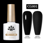 BORN PRETTY 10ml Gel Nail Polish Gel 130 Colors Semi Permanent Solid Nail Gel Varnish Soak Off UV Gel for Base Top Coat